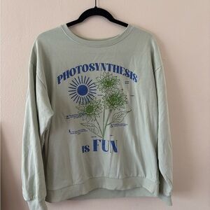 Photosynthesis Graphic Women's Sweater - Light Green